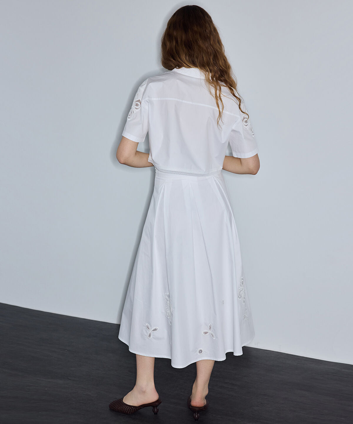 Zoomed Embellished A-Line Skirt