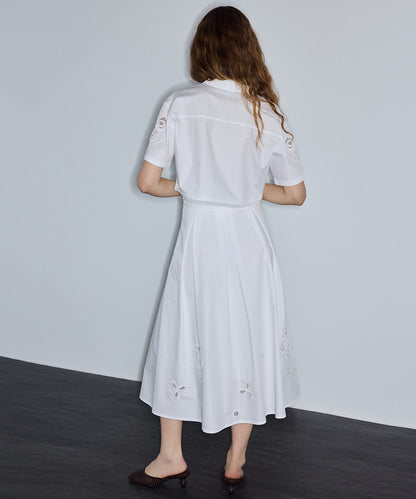 Embellished A-Line Skirt