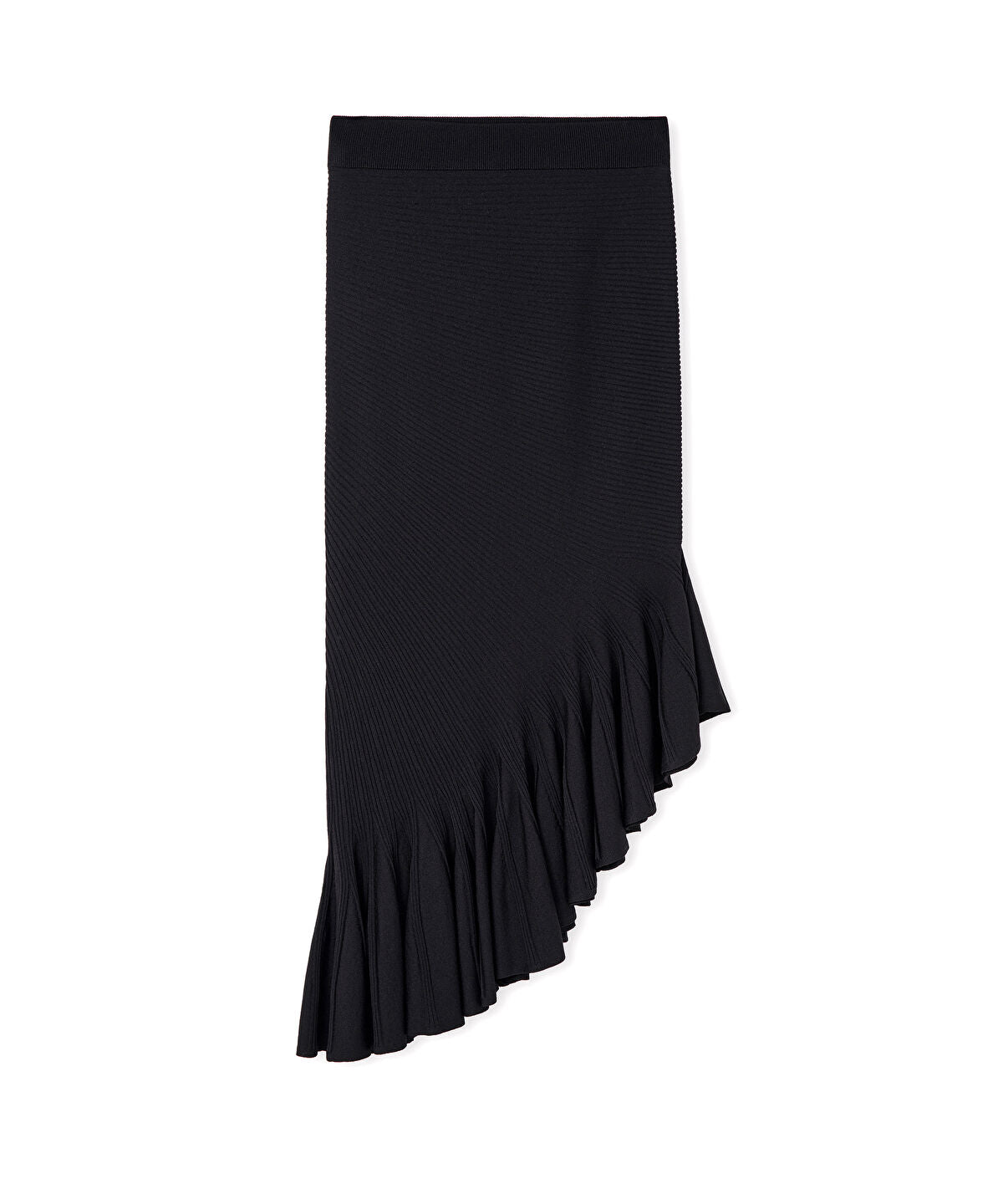 Asymmetric Knit Skirt
