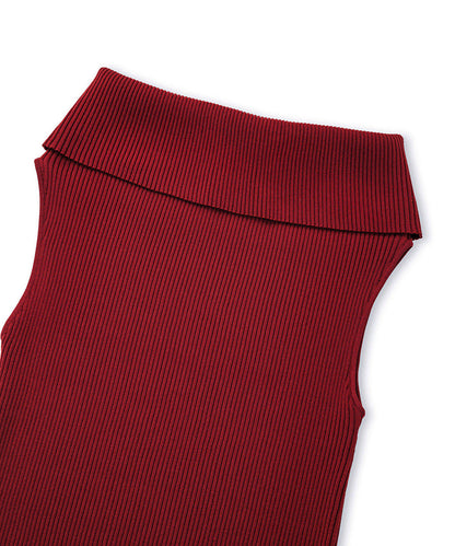 Asymmetric Knit Skirt