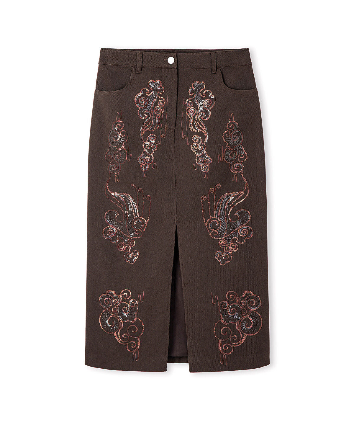Embellished Pencil Skirt