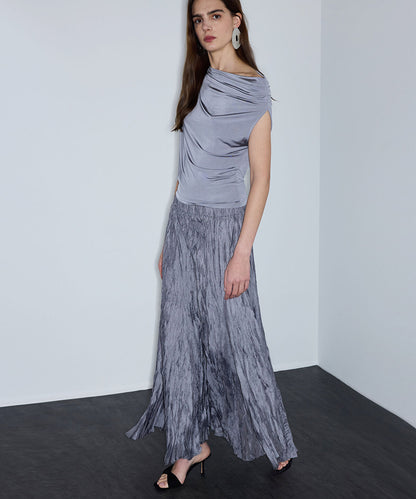 Metallic-Effect Skirt