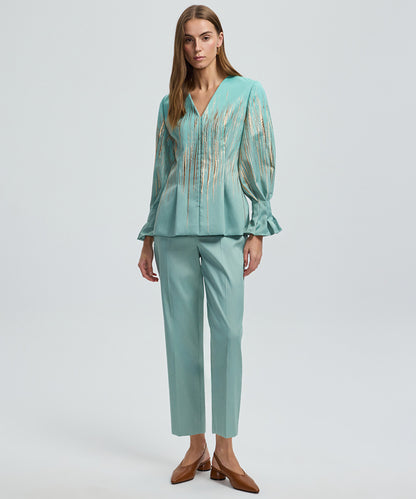 Jacquard Peplum Jacket 