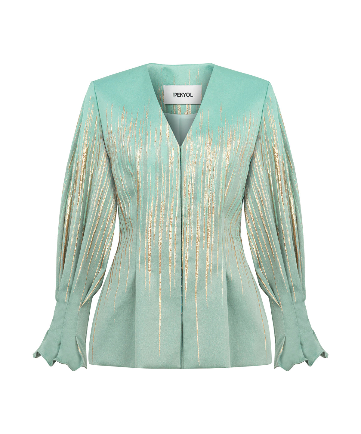 Zoomed Jacquard Peplum Jacket 