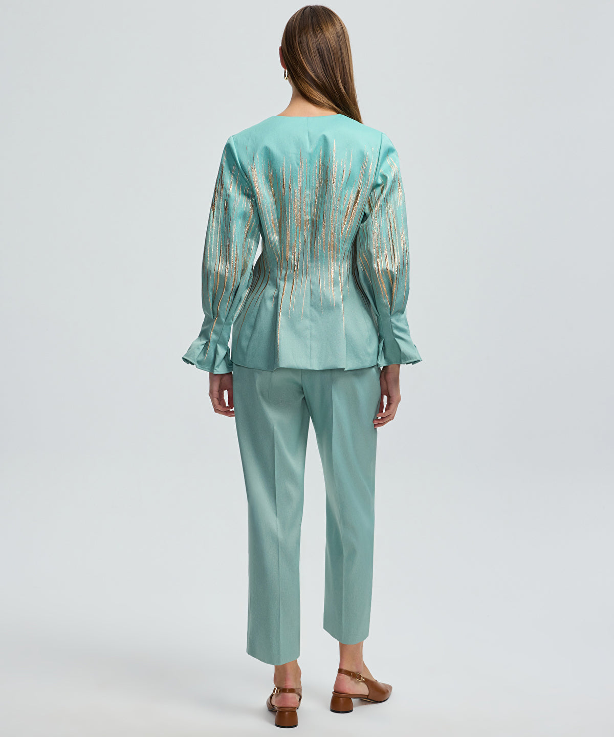 Jacquard Peplum Jacket 