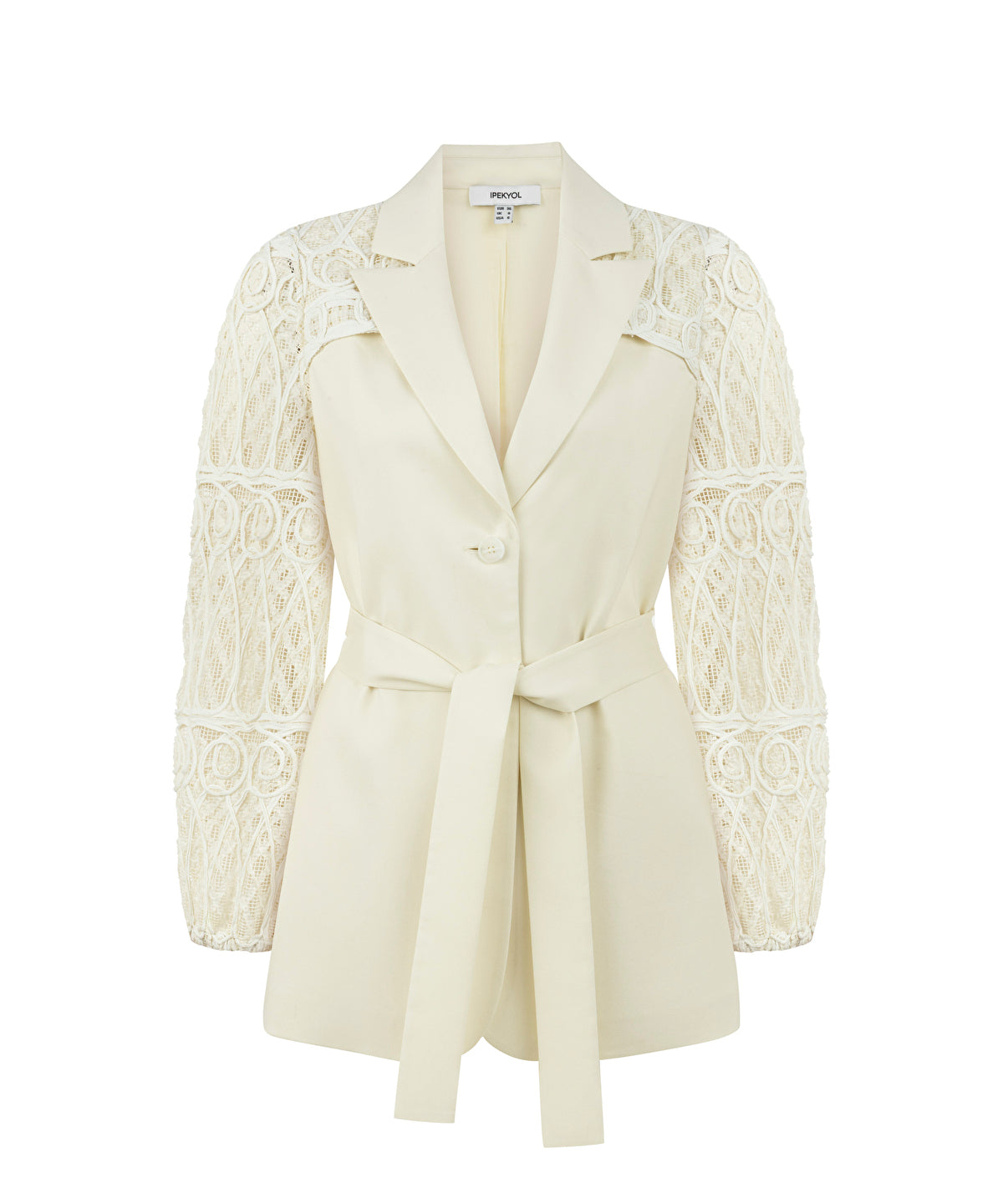 Zoomed Embroidered Mixed Jacket