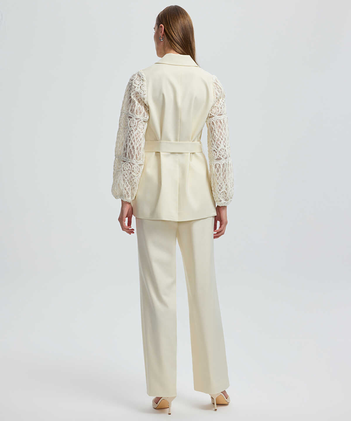 Embroidered Mixed Jacket