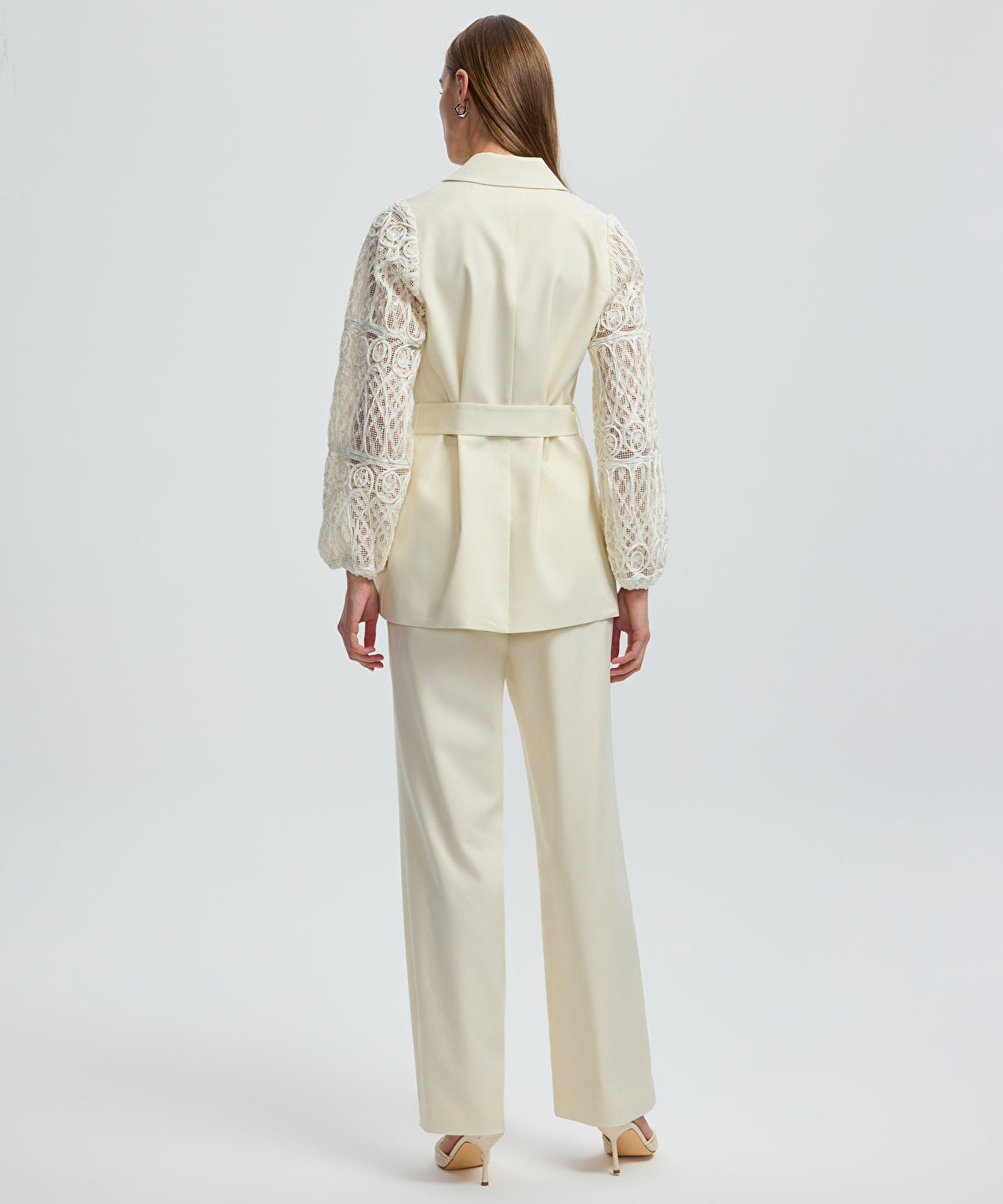 Embroidered Mixed Jacket