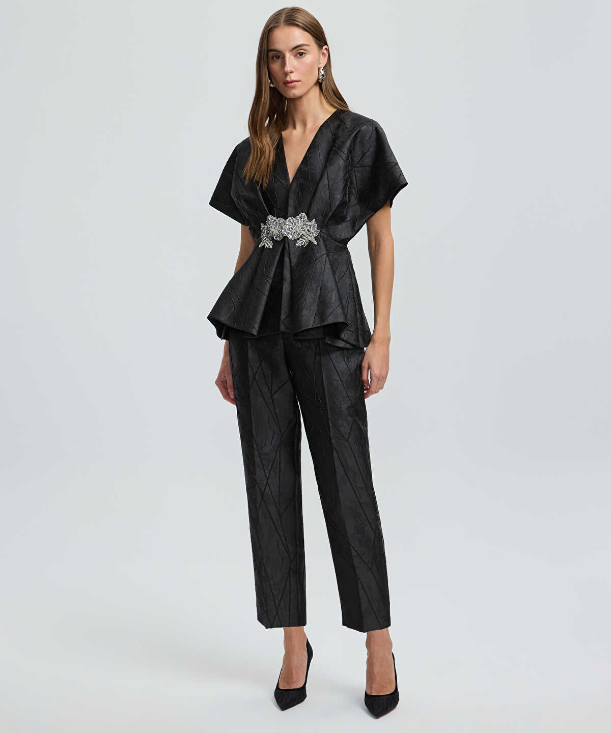 Embellished Jacquard Jacket