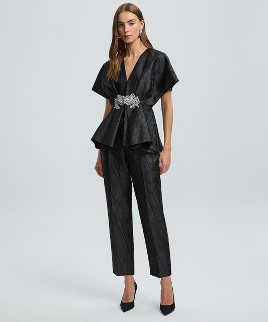 Embellished Jacquard Jacket