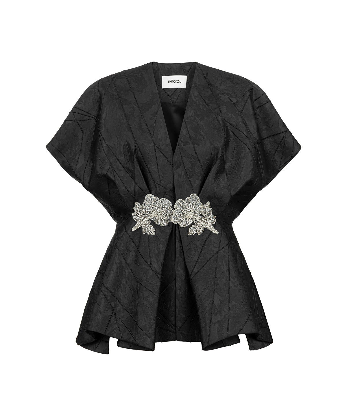 Zoomed Embellished Jacquard Jacket