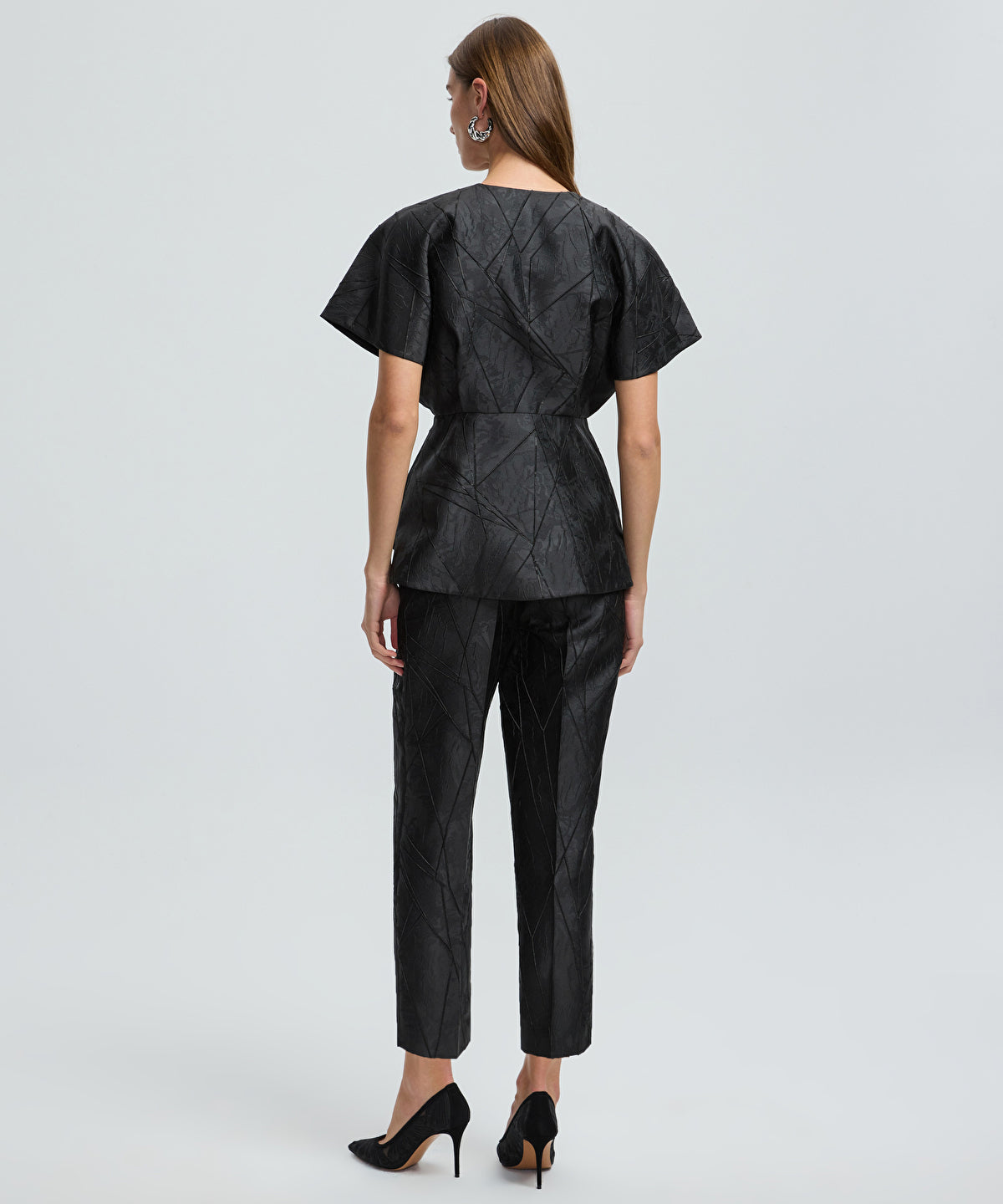 Zoomed Embellished Jacquard Jacket