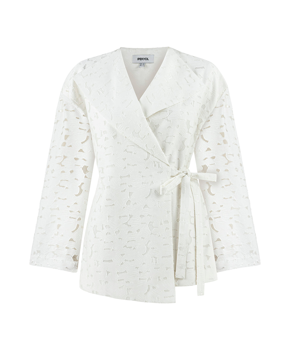 Zoomed Belted Jacquard Jacket