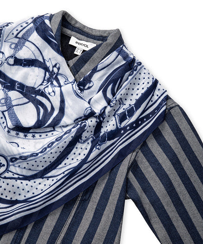 Striped Denim Jacket