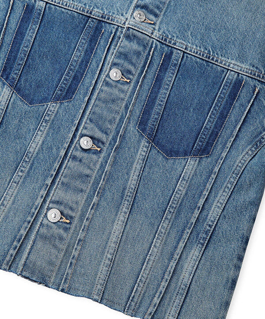 Raw Edge Denim Jacket