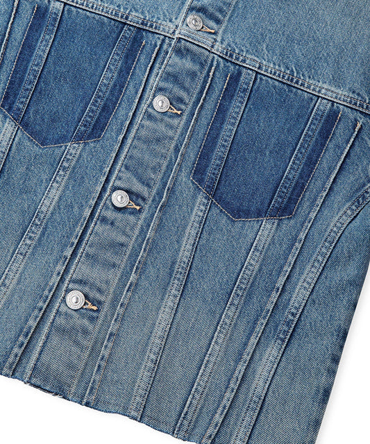 Raw Edge Denim Jacket