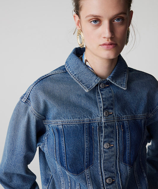 Raw Edge Denim Jacket