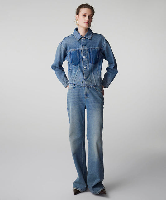 Raw Edge Denim Jacket