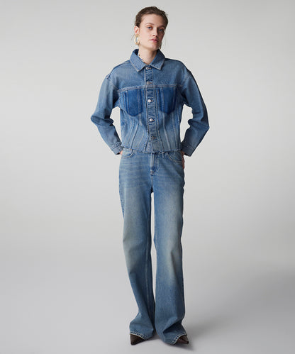 Raw Edge Denim Jacket