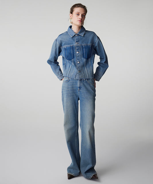 Raw Edge Denim Jacket