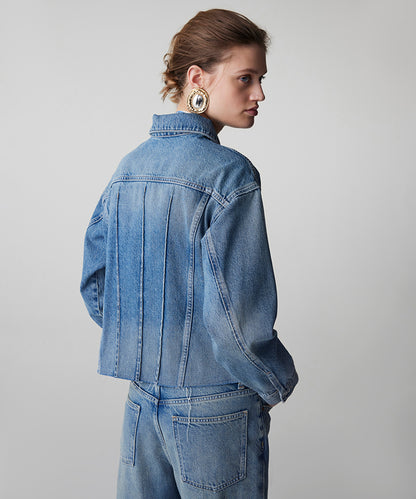 Raw Edge Denim Jacket