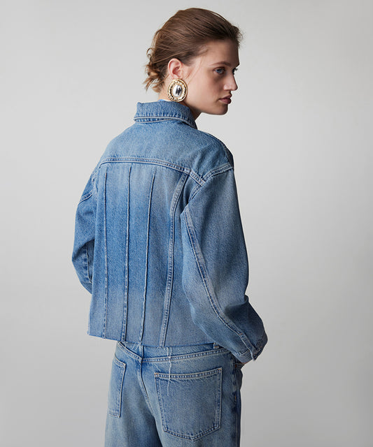 Raw Edge Denim Jacket