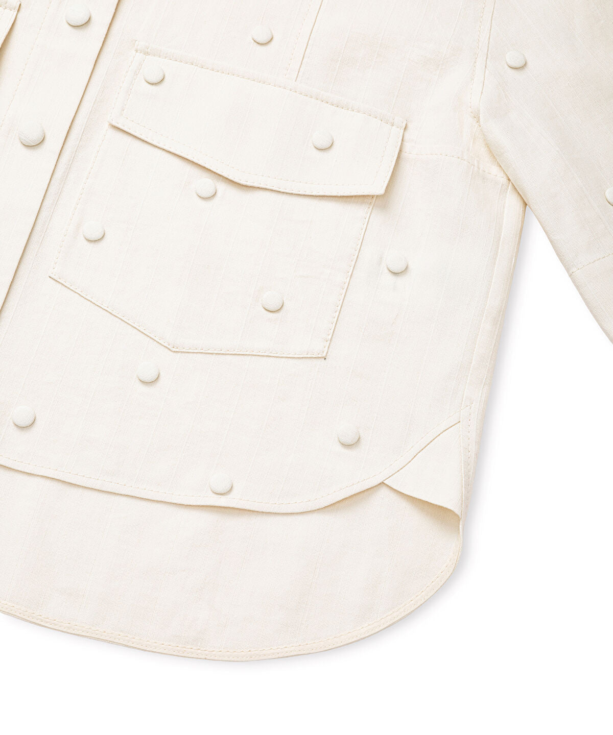 Zoomed Snap Button Embellished Jacket