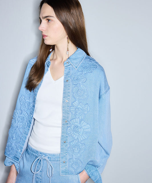Floral Applique Jacket