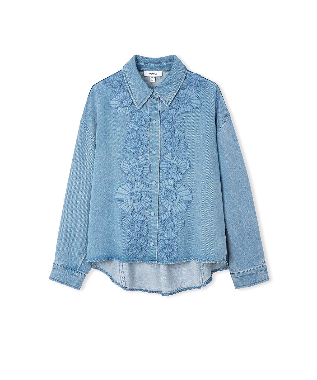Zoomed Floral Applique Jacket