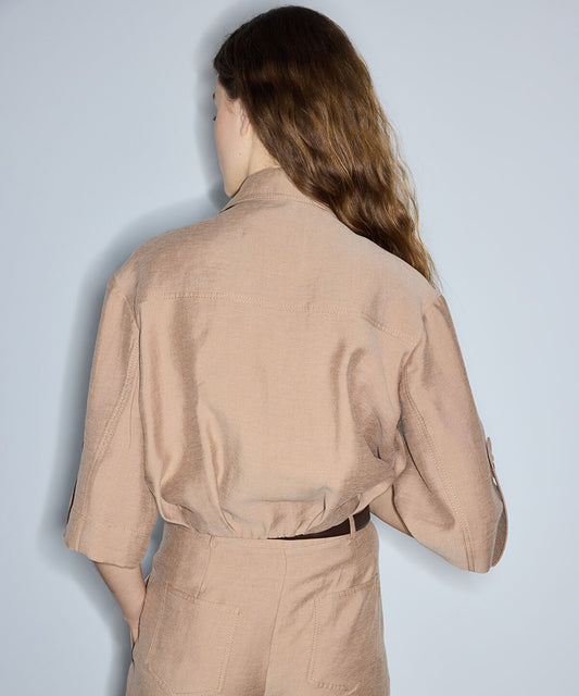 Balloon Hem Jacket
