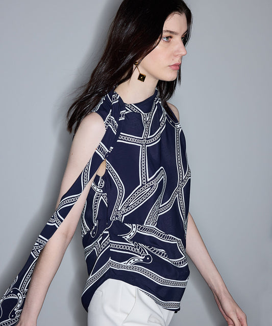 Printed Viscose Blouse