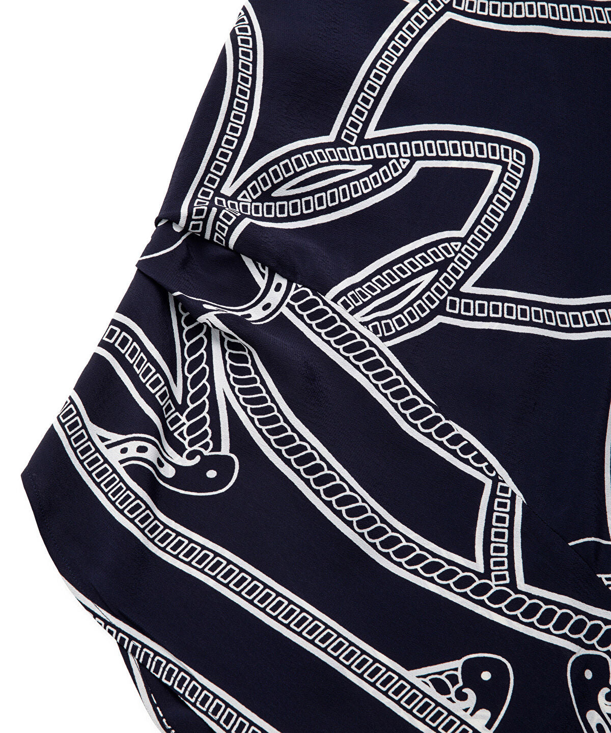 Zoomed Printed Viscose Blouse