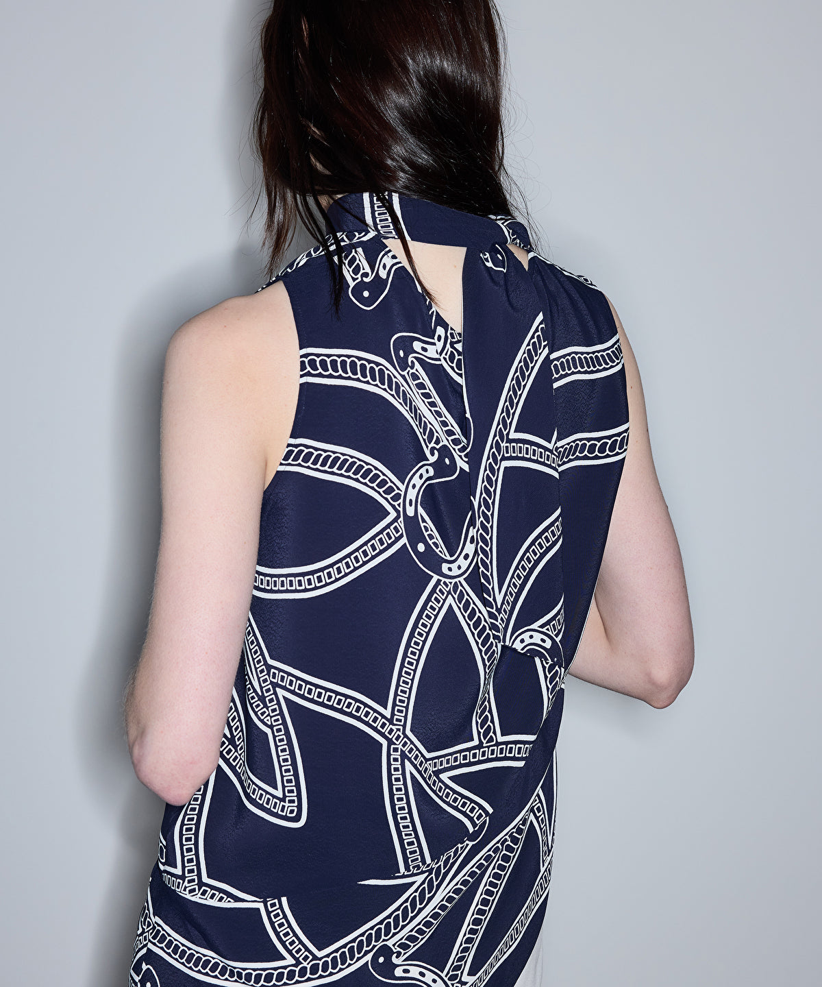 Zoomed Printed Viscose Blouse