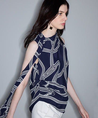 Printed Viscose Blouse