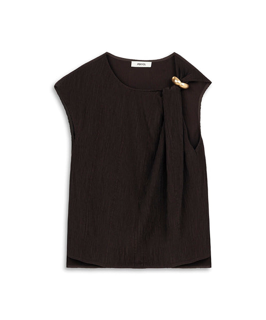 Crinkle-Effect Blouse