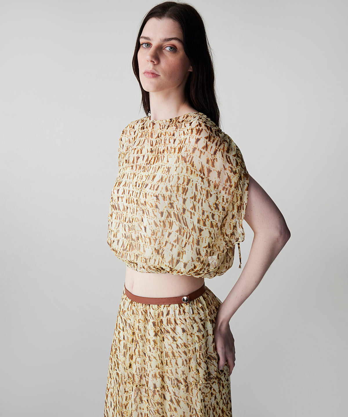 Zoomed Printed Viscose Blouse