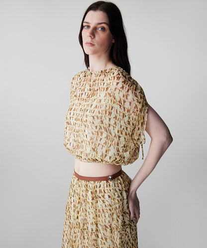 Printed Viscose Blouse