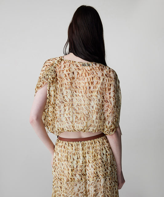 Printed Viscose Blouse