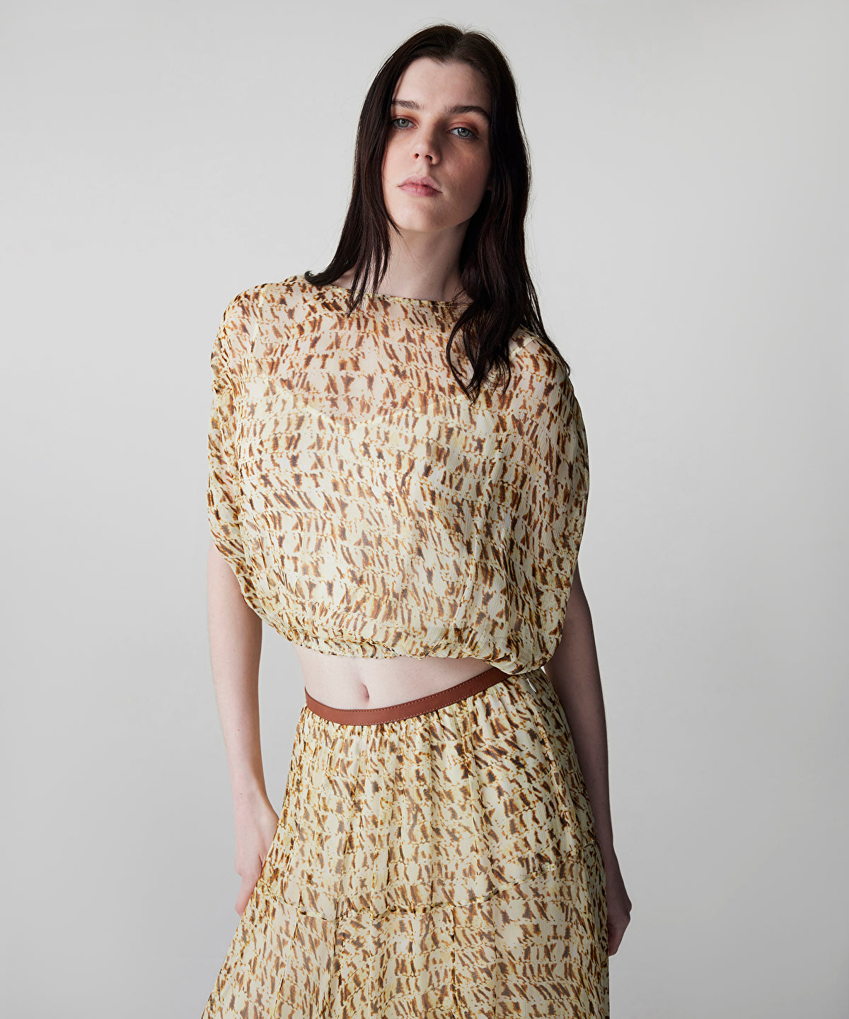 Zoomed Printed Viscose Blouse