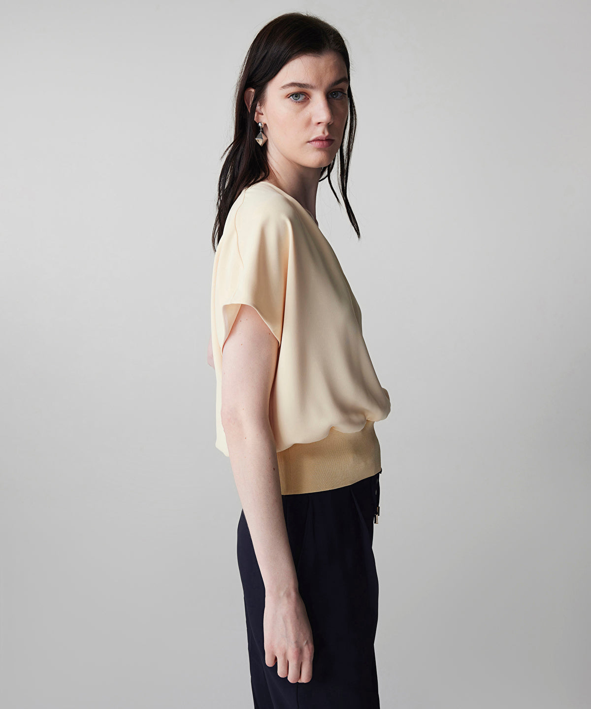 Zoomed Double-Breasted Blouse 