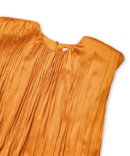 Pleated Blouse with Shoulder Pads