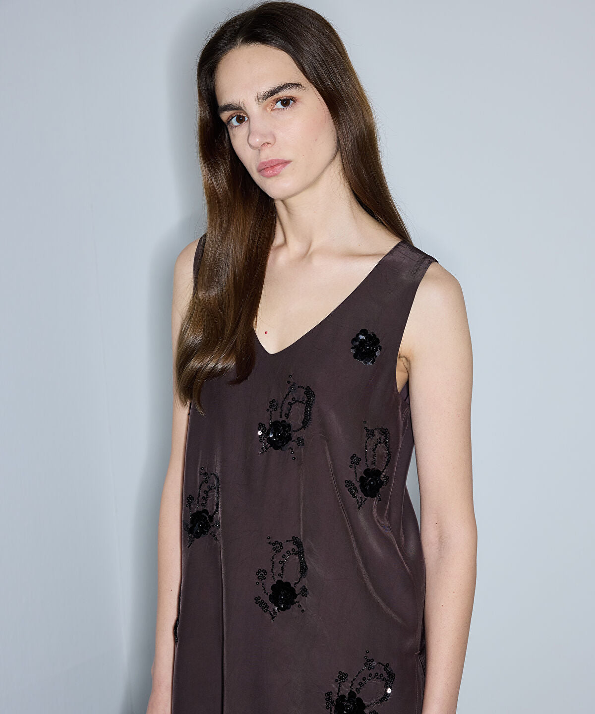 Zoomed Embellished Viscose Blouse