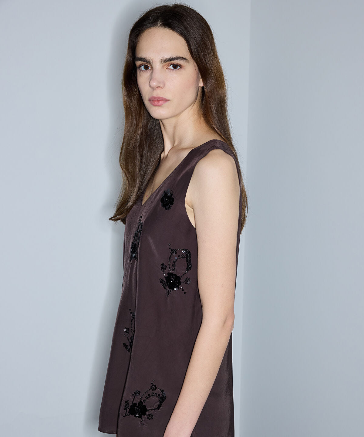Zoomed Embellished Viscose Blouse
