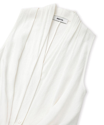 Halter Neck Tie-Waist Blouse