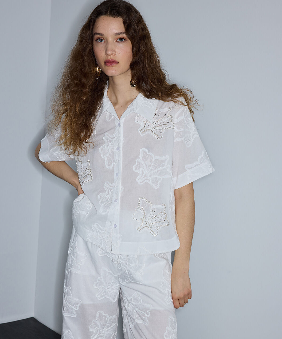 Zoomed Embroidered Blouse