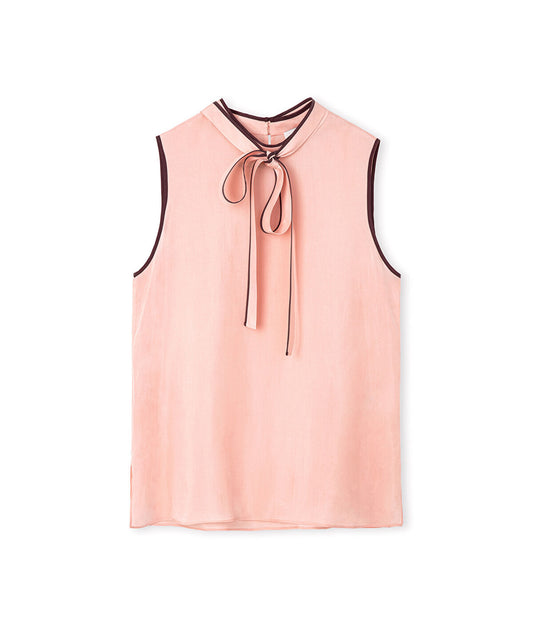 Contrast Piping Blouse