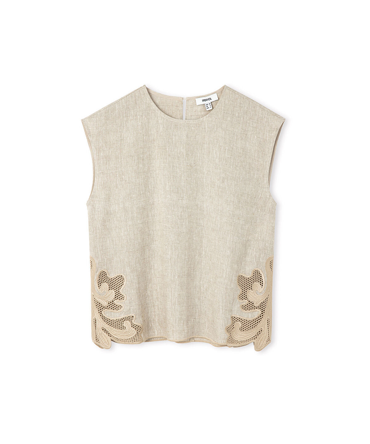 Zoomed Embroidered Linen Blouse