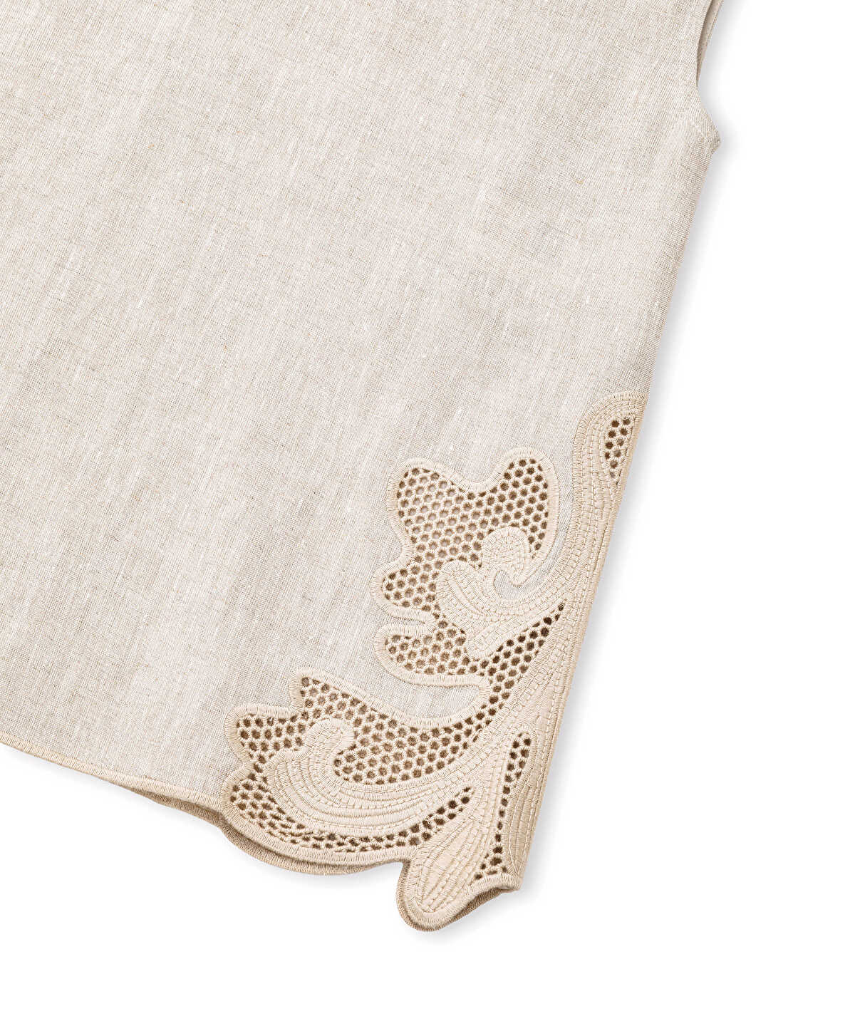 Embroidered Linen Blouse