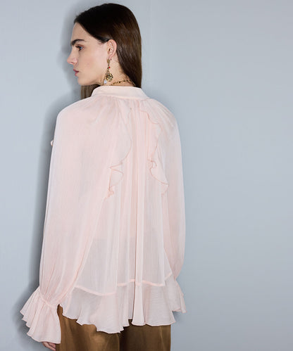 Ruffled Chiffon Blouse