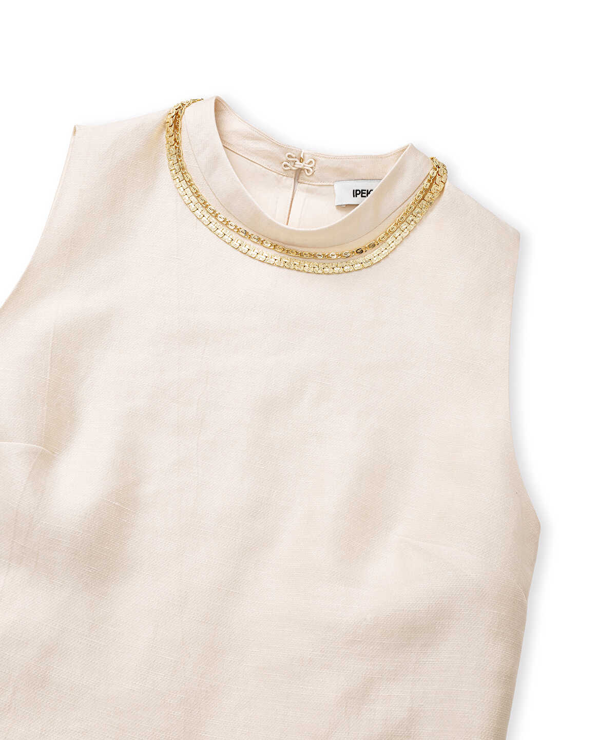 Blouse with Detachable Necklace